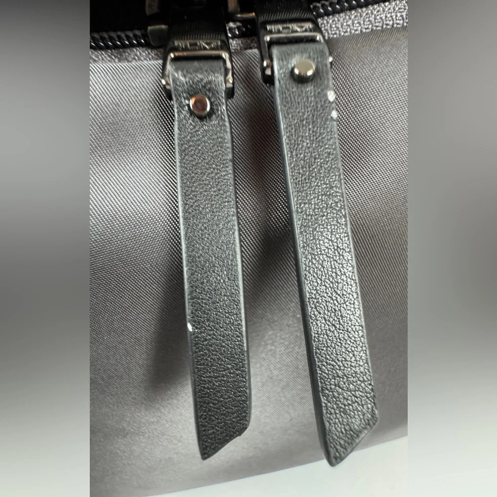 Tumi Voyageur Carson Backpack. Iron (Gray) with Black Leather Trim - Picture 14 of 14